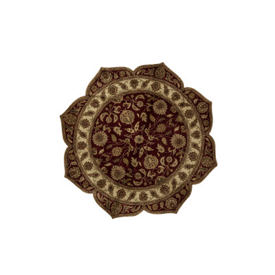 Hand-Knotted High-Quality Red Area Rug