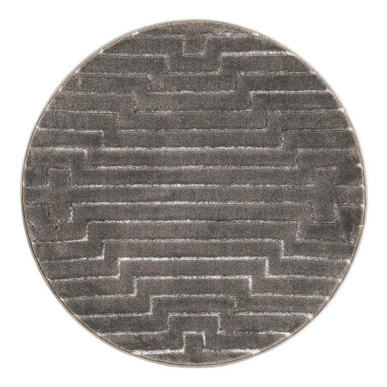 Latitude Run® Mirage Nikica Rug Gray and Silver