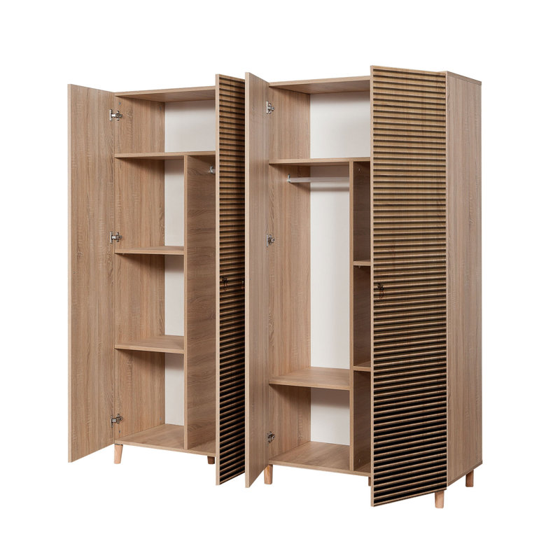 Armoire Haenisch, Jaune / chêne