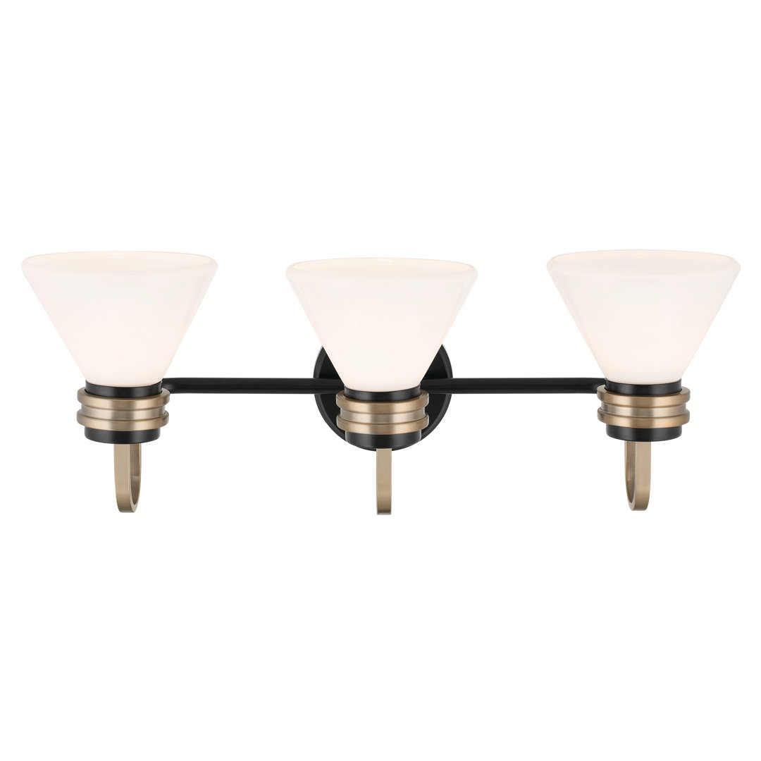 Kichler Farum 3 - Light Dimmable Vanity Light with Opal Glass Kichler Lighting