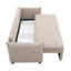 Canapé-lit 87,8 po Irina, tissu beige-1110006029