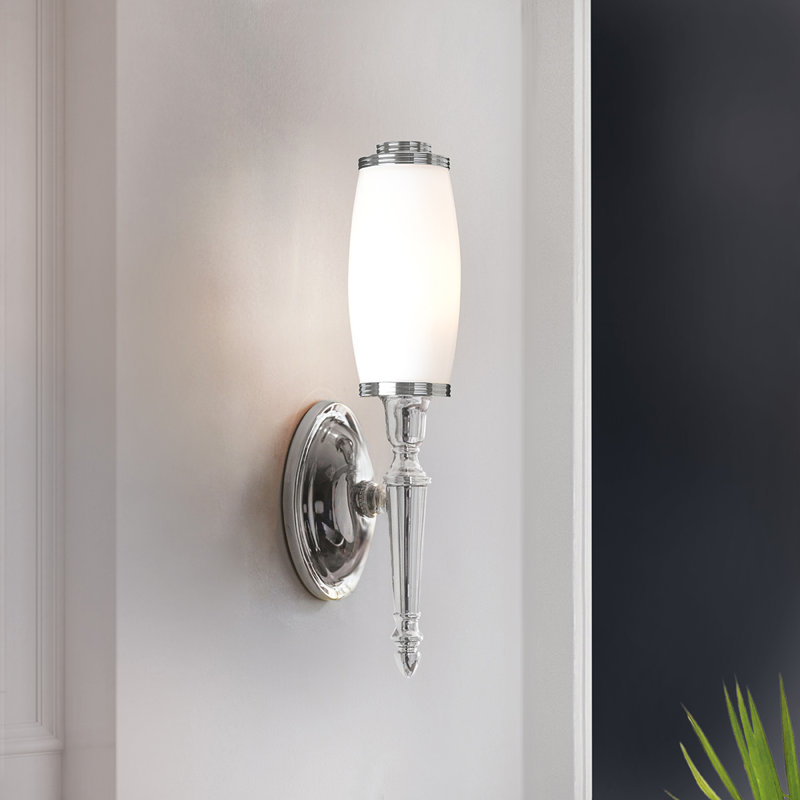 Dryden 1 Light Bath Sconce, Polished Chrome