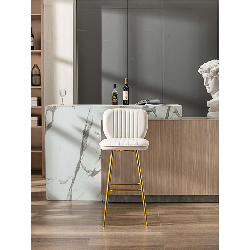 Tabouret de bar 27,56 po Aquilae, 1, Beige