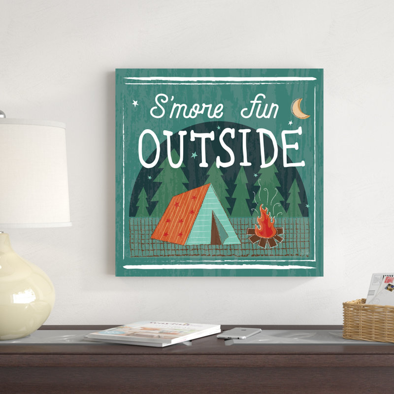 «Comfy Camping III» par Melissa Averinos - impression sur toile tendue, H 20 po x l 20 po