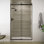 Levity Sliding Shower Door, 78" H x 44-5/8 - 47-5/8" W, With 5/16" Thick Crystal Clear Glass