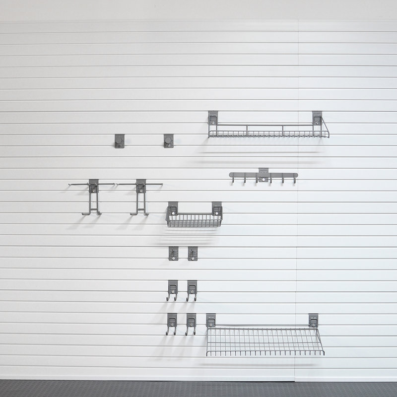 Steel Slatwall Accessory Kit 14 Piece Set