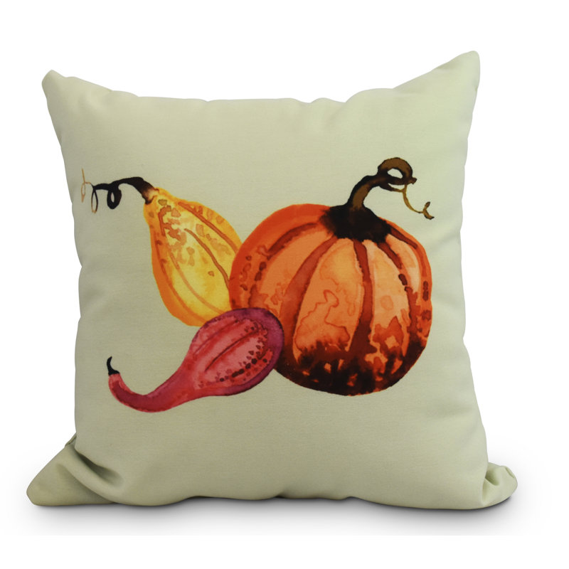 Harvest Outdoor Reversible Throw Pillow, 20" x 20", Light Green