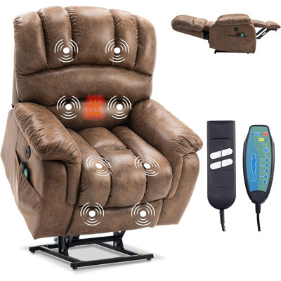 Grand fauteuil inclinable à deux places avec couchette et plateau chauffant Latitude Run®