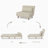 Elledge Twin 40.556'' Upholstered Convertible Sofa-717985047