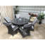 Faith 6 - Person Wicker Patio Dining Set with Round Table , Cushions Included-21808584-21808586