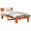 Bed Frame with Headboard Solid Pine Wood-312509226-312509229