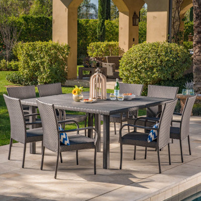 Belew Square 8 - Person 64" Long Dining Set by Red Barrel Studio