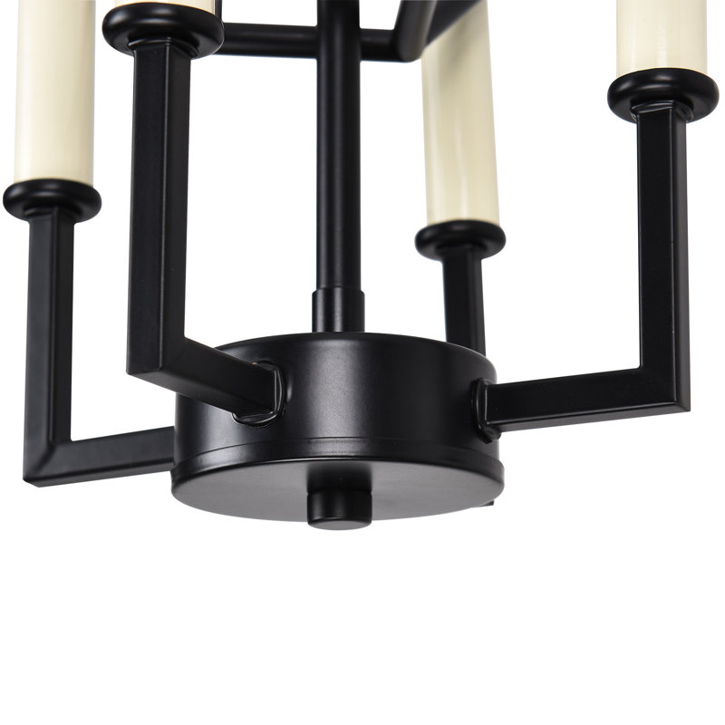4 - Light Dimmable Lantern Geometric Chandelier