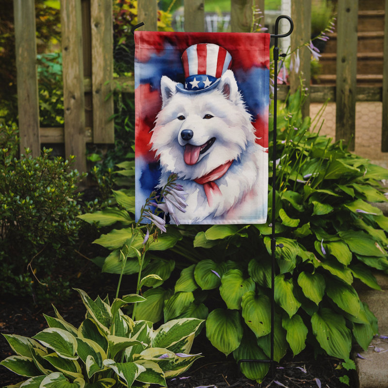 Drapeau patriotique du jardin américain, Samoyed