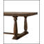 Table de salle à manger Bernard finition chêne vieilli avec poteaux tournés robustes et design intemporel pour une expérience culinaire élégante et durable-570792618-570792621