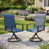 Coussin bleu / cadre noir
