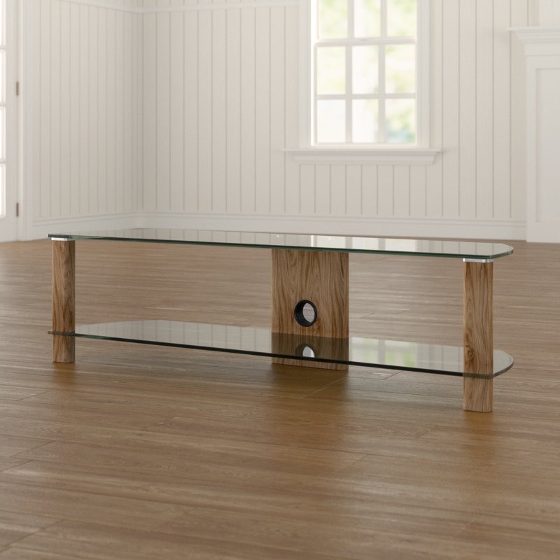 Kail Unfinished TV Stand for TVs up to 65", Light Oak, 40cm H x 120cm L x 40cm W