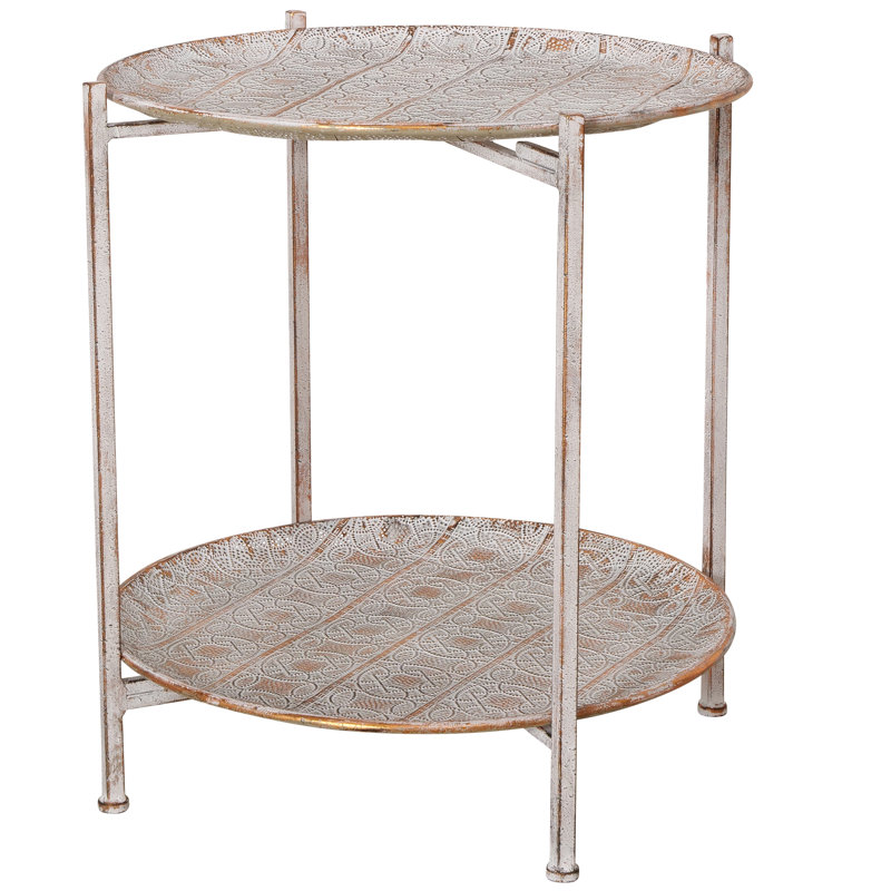Iron Tray Top End Table
