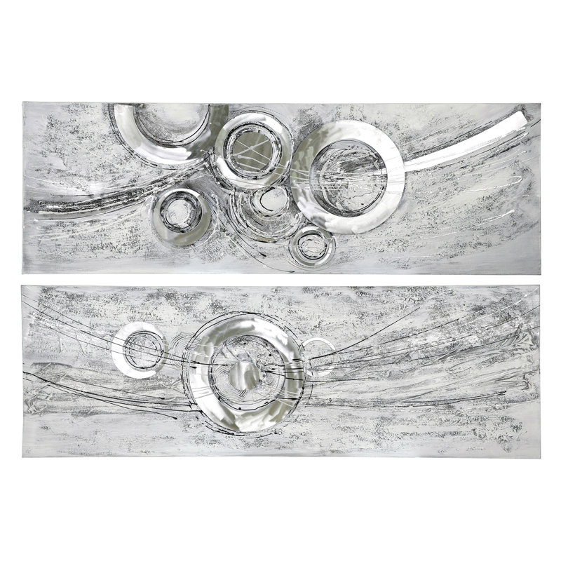 Cricles - Wrapped Canvas Painting
