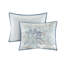 Housse de couette réversible très grand / très grand - coton, imprimé floral, deux motifs, médaillon, fermeture à boutons, chaleureuse et confortable-120469724