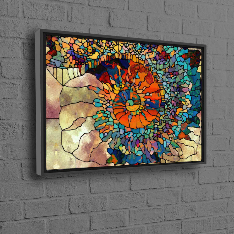 Large Abstract Fractal Art Canvas Print Ideal For Personalized Baby Gift And Modern Home Wall Decor, 20 cm H x 30 cm W, Black
