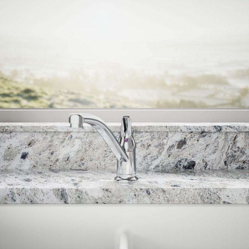 Single Handle Kitchen Faucet with Side Spray, Polished Chrome