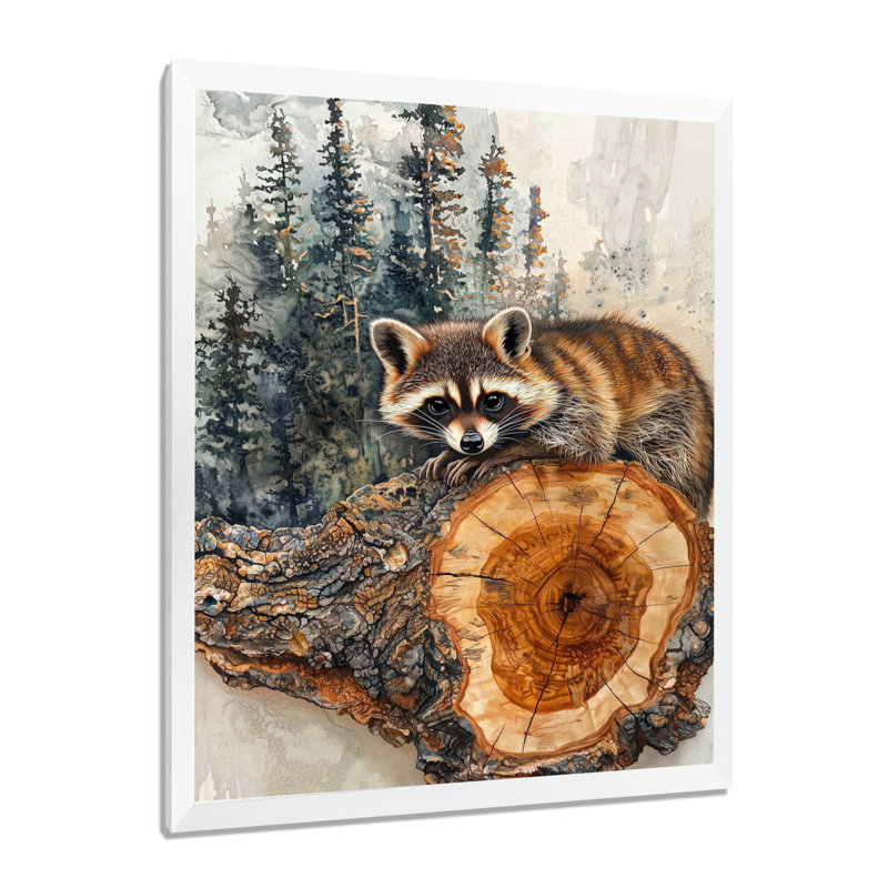 Geselle - animaux, art mural, H 32 po x l 16 po, Reproduction encadrée d'une seule photo, Blanc