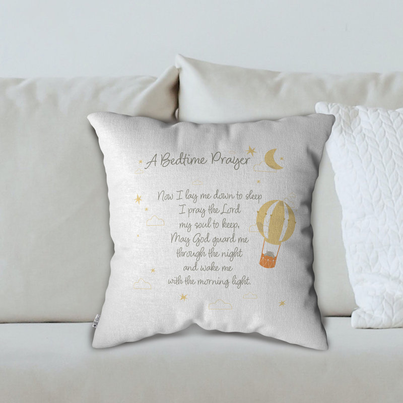 White Square Throw Pillow Cover