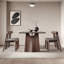 Ensemble de salle à manger rectangulaire moderne de luxe simple L 55,11 po x l 31,49 po