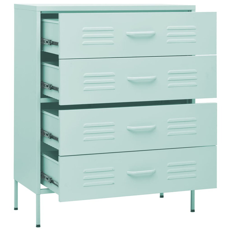 Robinne 80 cm W Chest of 4 Drawers, Mint