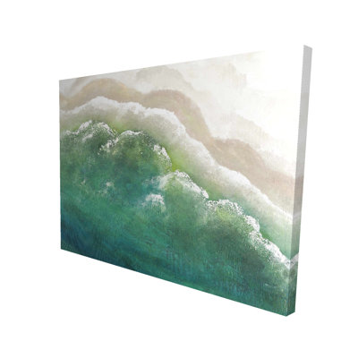 Turquoise Sea - Coastal Turquoise Canvas for Home Decor