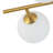 Modern 4-Light Frosted Glass Globe Semi-Flush Mount Ceiling Light