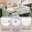 Meuble-lavabo moderne avec lavabo en céramique, plusieurs tiroirs, tablettes réglables, portes à fermeture en douceur pour un rangement efficace dans les petites et moyennes salles de bain