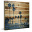 «Blue Palms» par Parvez Taj, reproduction d'art sur bois de pin naturel-380197832