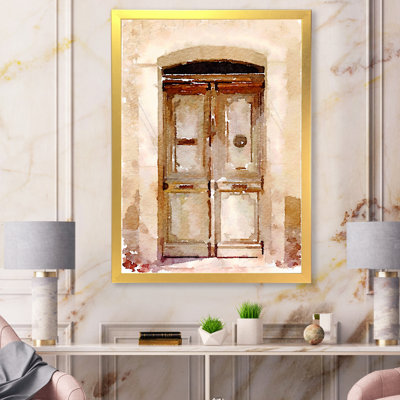 Croquis de la vieille rue de l'Europe - peinture sur toile