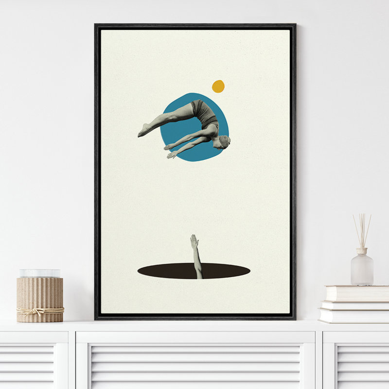 Jump, Black, 24" H x 16" W