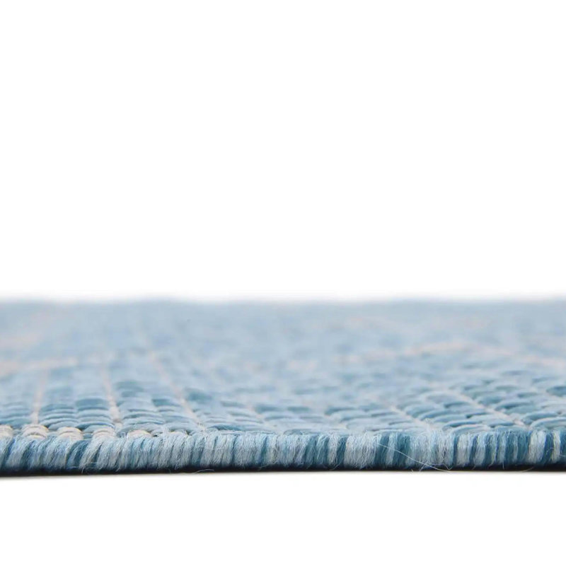 Bartonsville Geometric Indoor / Outdoor Rug, Rectangle 9' x 12'