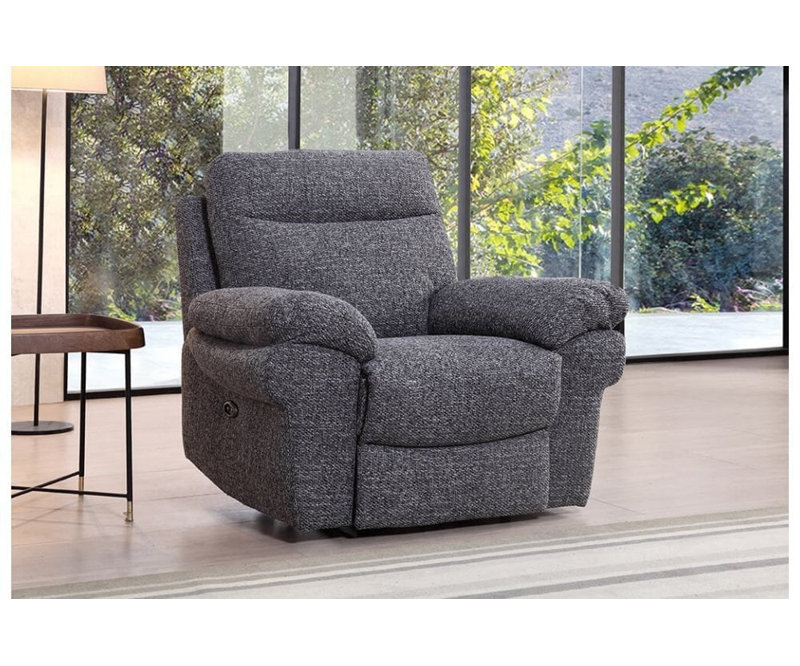 Casolo Fabric Electric Recliner Armchair, Metal