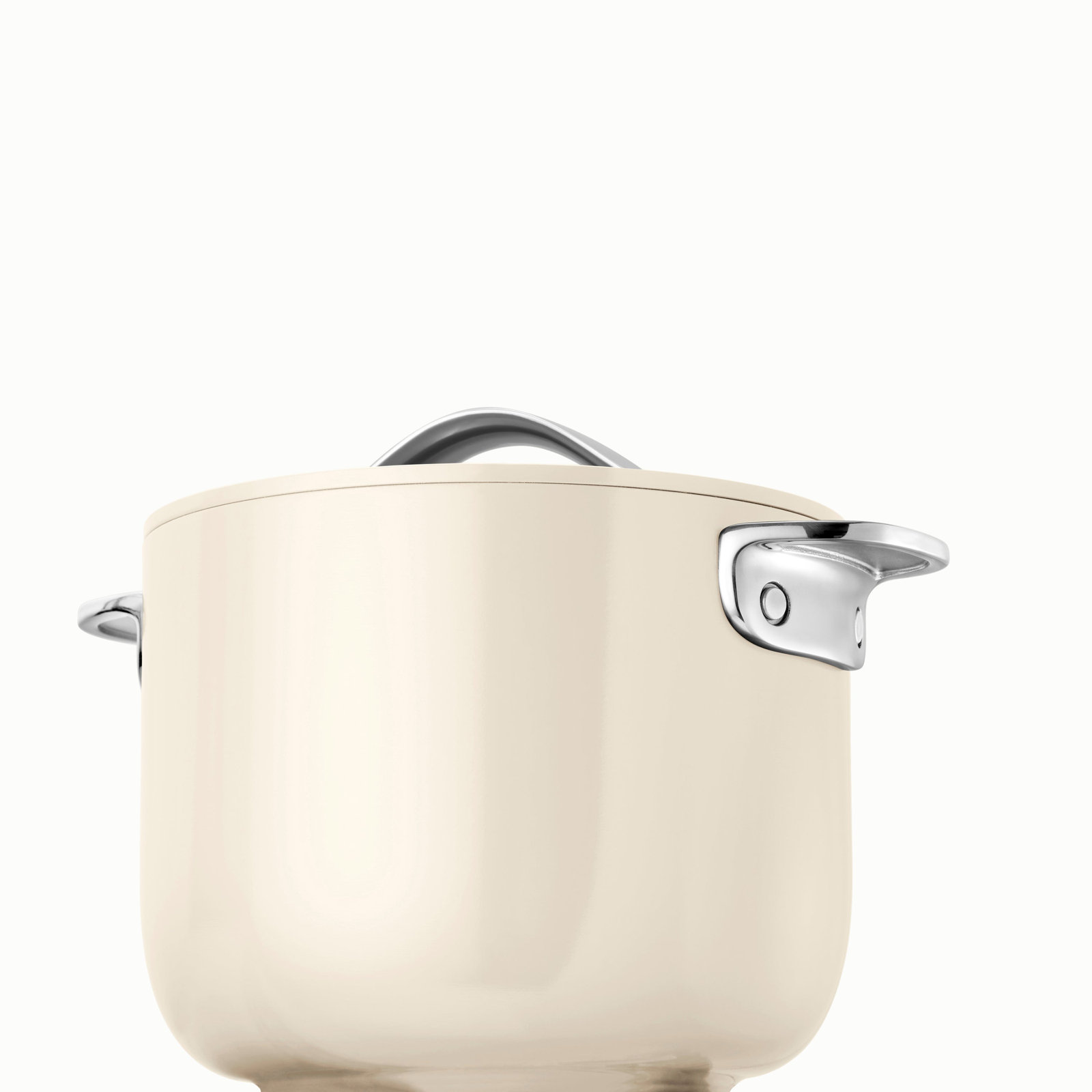 Caraway Ceramic Non-Stick Petite Cooker, 2 quarts, Cream