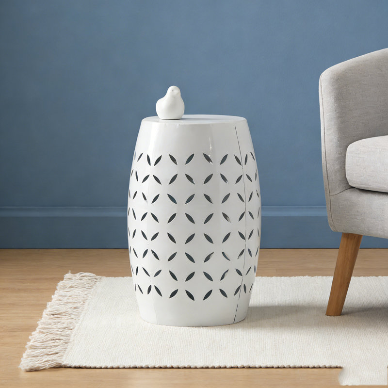 Table d'appoint 12 ", Blanc