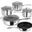 Stellar 7000 5 - Piece Non-Stick Stainless Steel Cookware Set