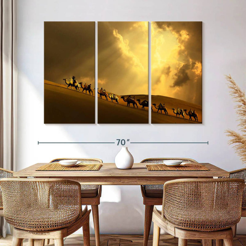 Brampt Camel Caravan Uphill, 42" H x 65" W
