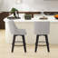 Tabourets de bar et de comptoir Loriell avec structure en bois massif-1010717035-1010717047-1010717036