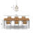 10.25"W 1-Light Auman Rattan and Metal Pendant-7429230