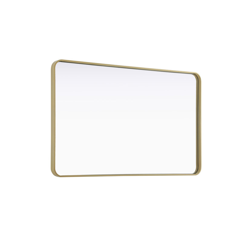 Erath Contour Metal Mirror, Brass, 48" x 30"