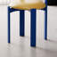 Ensemble de chaises à dossier jaune et bleu uni (ensemble de 2)-1961088671