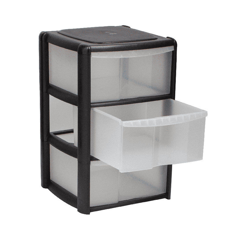 Rebrilliant Bilbrook Plastic Decorative Bin, Black