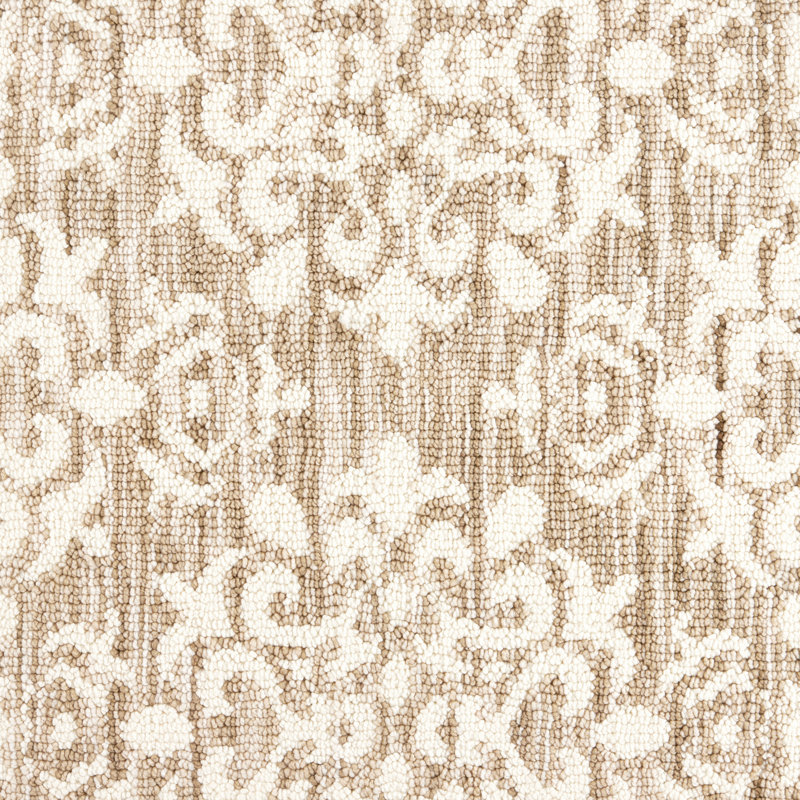 Beige Tufted Medallion Washable Rectangular Rug 24" x 40"