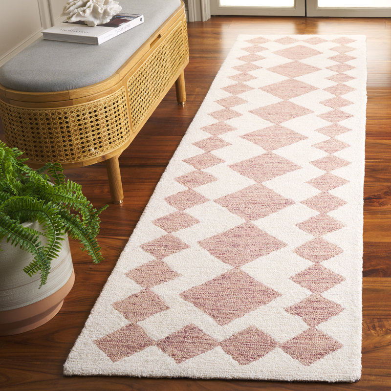 Hiliritas Ebony Hand Tufted Performance Geometric Rug, Runner 2'3" x 9'