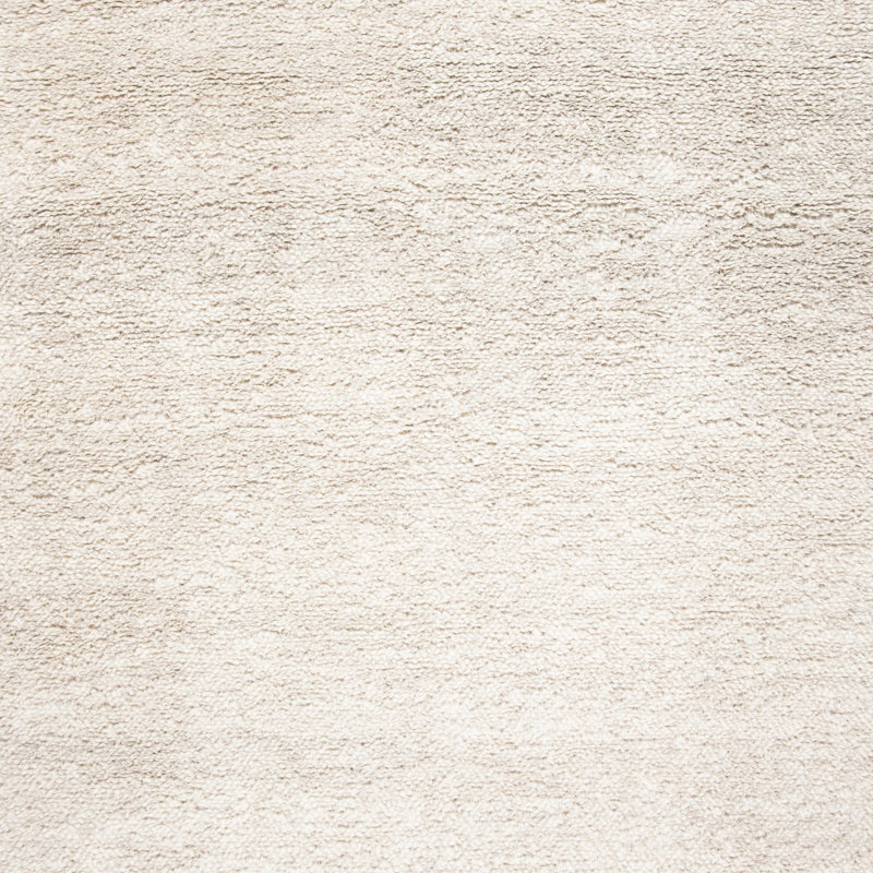 Tapis beige à poil long en laine Wyly, Tapis de couloir 2 pi 3 po x 10 pi